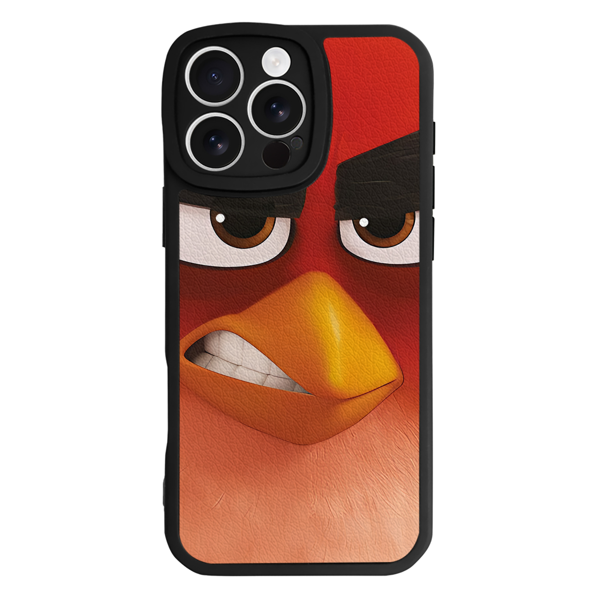 （画像用） Angry Birds アングリーバード 【iPhone 16シリーズ対応】シリコンスマホケース（レザー調） 材質：シリコン